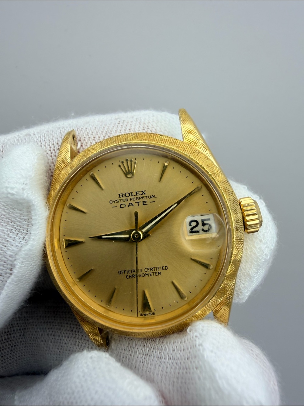 Rolex Gold Oyster Perpetual Date Watch